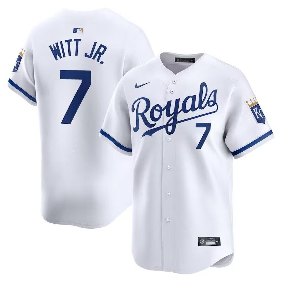 Men Kansas City Royals #7 Witt jr white Game 2024 Nike MLB Jersey style 8